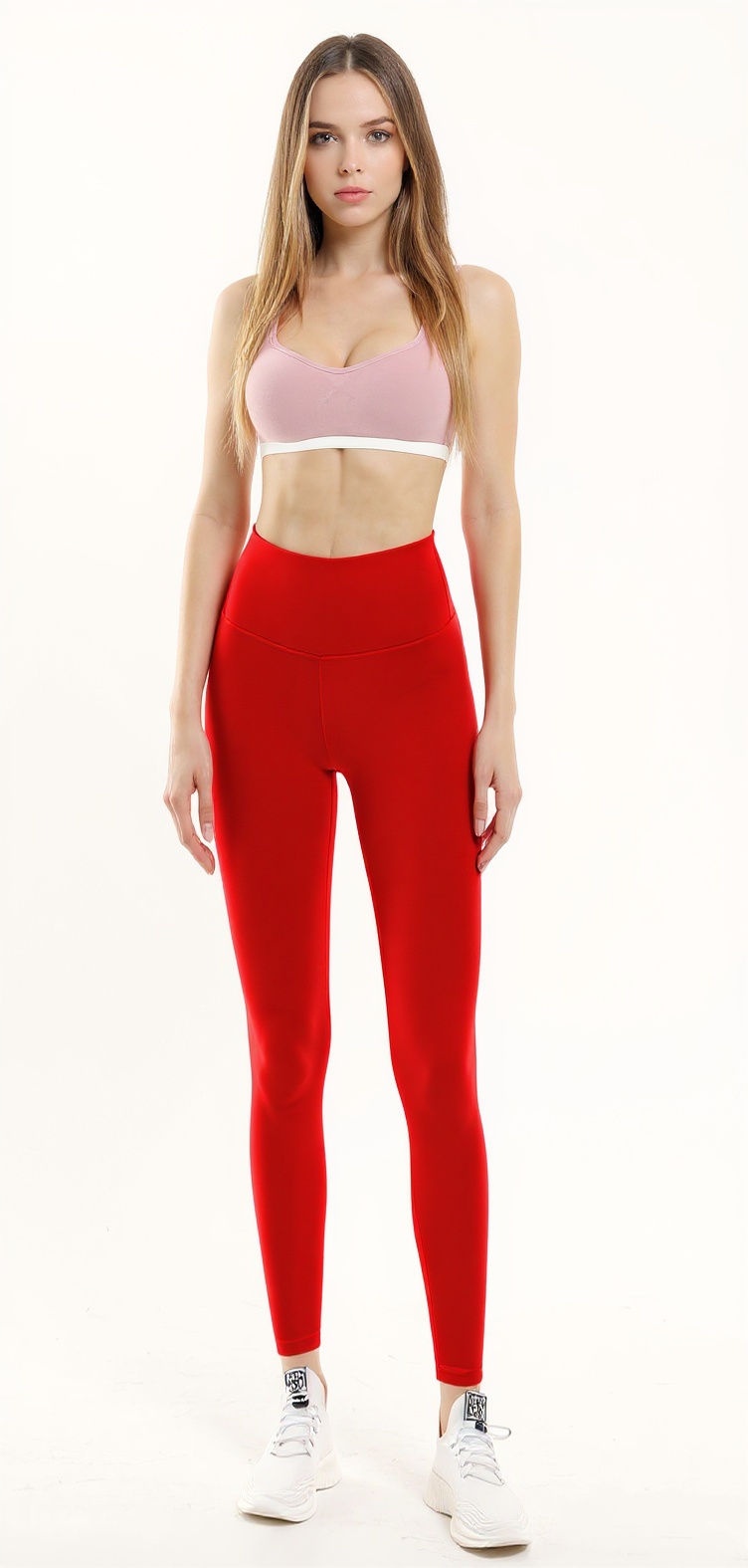 High-Waist Leggings in Scarlet — The Late Summer Edit style look