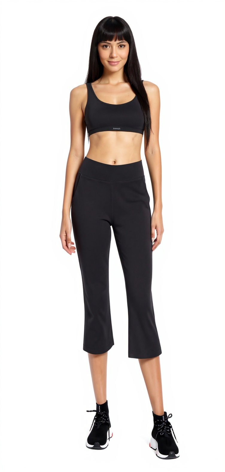 Bootcut Yoga Pants in Heather Charcoal — The Late Summer Edit style look